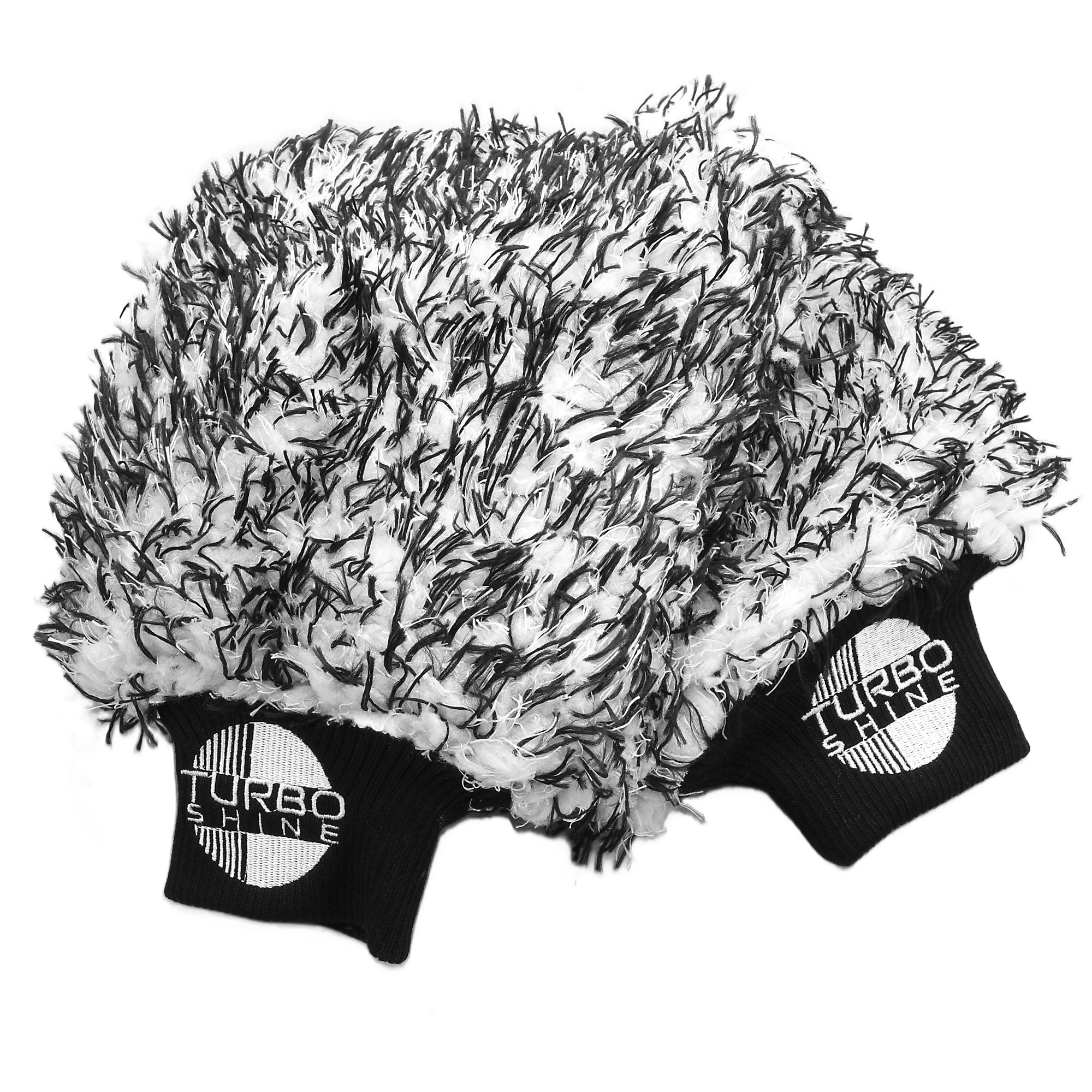 Turbo Shine Long Pile Premium Microfiber Car Wash Mitt - Two Pack