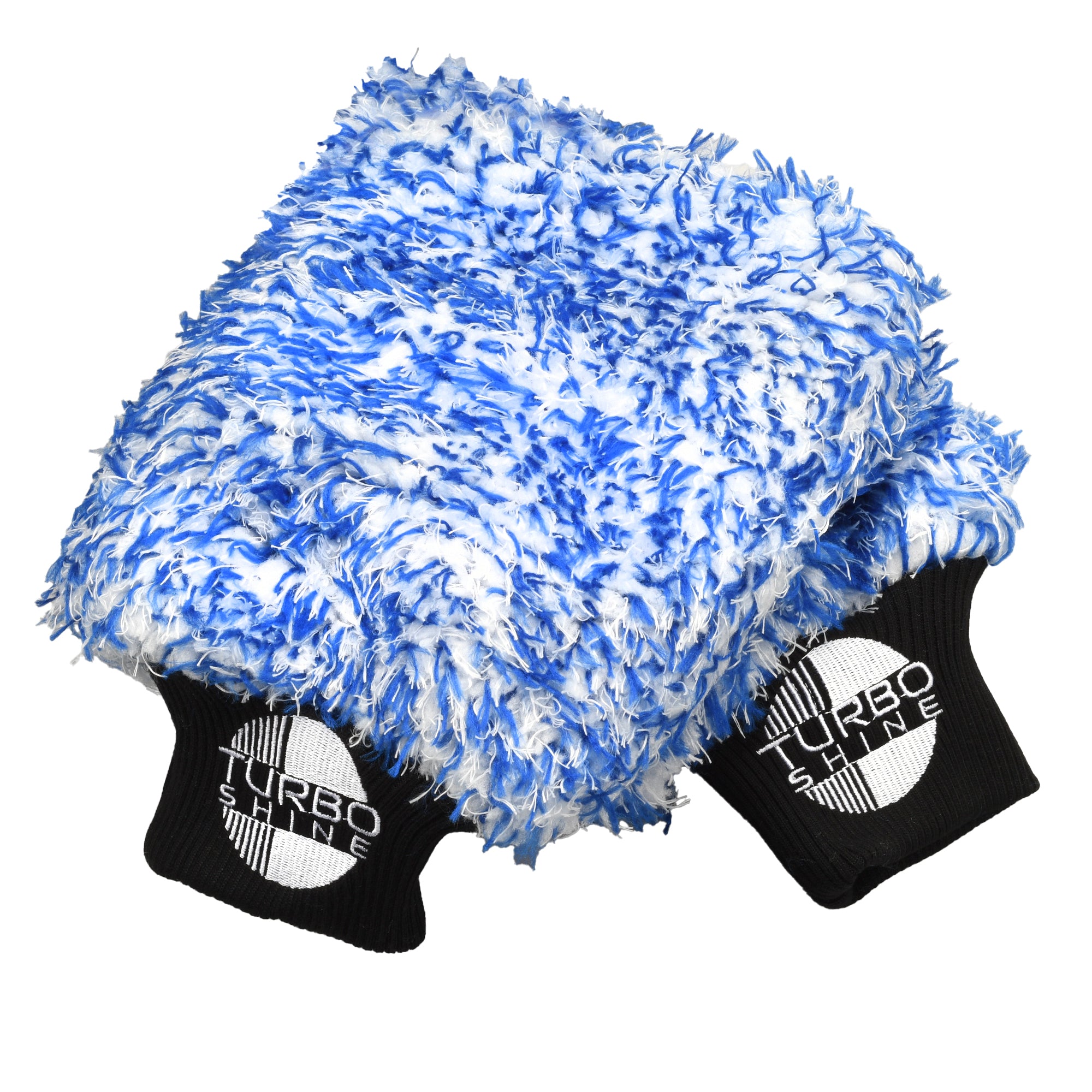 Turbo Shine Long Pile Premium Microfiber Car Wash Mitt - Two Pack